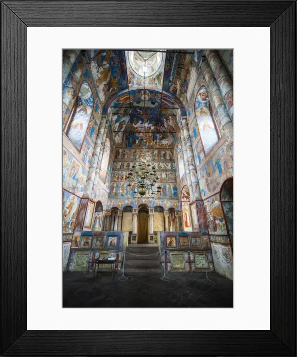 Framed Print : Painted walls in the cathedral of the Kremlin of Rostov Veliky, Golden Ring, Russia, Europe Framed Print : Painted walls in the cathedral of the Kremlin of Rostov Veliky, Golden Ring, Russia, Europe