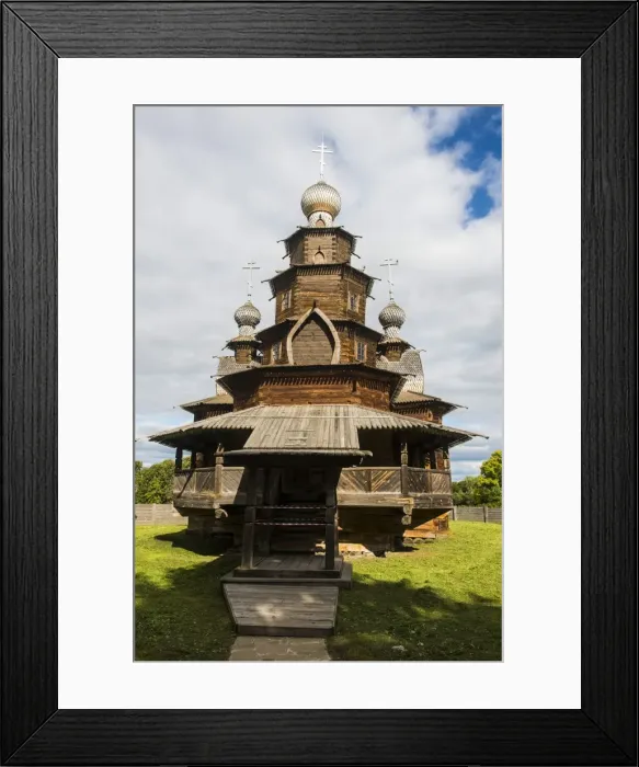 Framed Print : Wooden church in the Museum of Wooden Architecture, Suzdal, Golden Ring, Russia, Europe Framed Print : Wooden church in the Museum of Wooden Architecture, Suzdal, Golden Ring, Russia, Europe