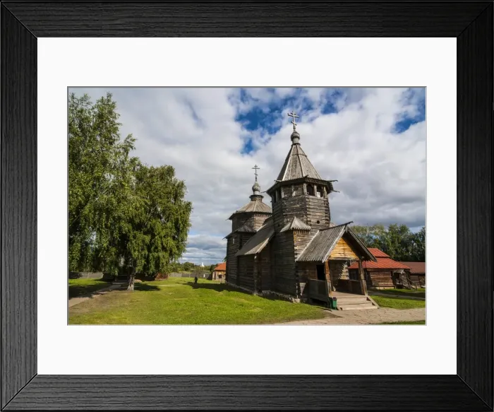 Framed Print : Wooden church in the Museum of Wooden Architecture, Suzdal, Golden Ring, Russia, Europe Framed Print : Wooden church in the Museum of Wooden Architecture, Suzdal, Golden Ring, Russia, Europe