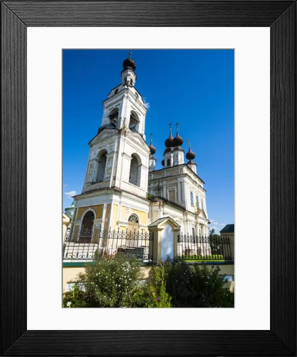 Framed Print : Orthodox Church in Plyos, Golden Ring, Russia, Europe Framed Print : Orthodox Church in Plyos, Golden Ring, Russia, Europe