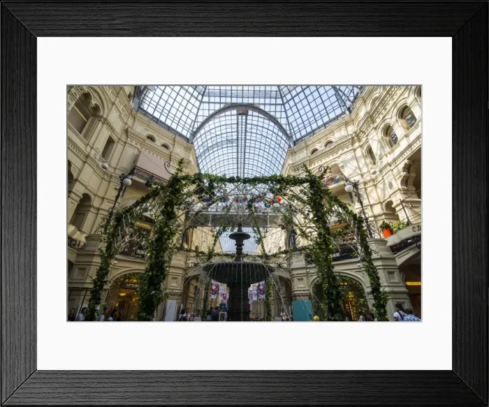 Framed Print : Inside GUM, the largest department store in Moscow, Russia, Europe Framed Print : Inside GUM, the largest department store in Moscow, Russia, Europe