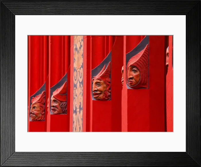 Framed Print : Detail of wooden carvings on the Rathaus (Town Hall) that dominates the Marktplatz in Basel, Switzerland, Europe Framed Print : Detail of wooden carvings on the Rathaus (Town Hall) that dominates the Marktplatz in Basel, Switzerland, Europe