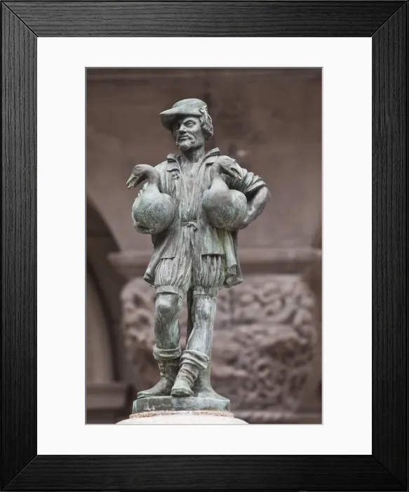Framed Print : The Little Goose Man fountain in the city of Lucerne, Switzerland, Europe Framed Print : The Little Goose Man fountain in the city of Lucerne, Switzerland, Europe