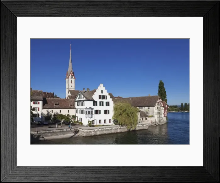 Framed Print : Monastery of St. Georgen, Stein am Rhein, Canton Schaffhausen, Switzerland, Europe Framed Print : Monastery of St. Georgen, Stein am Rhein, Canton Schaffhausen, Switzerland, Europe