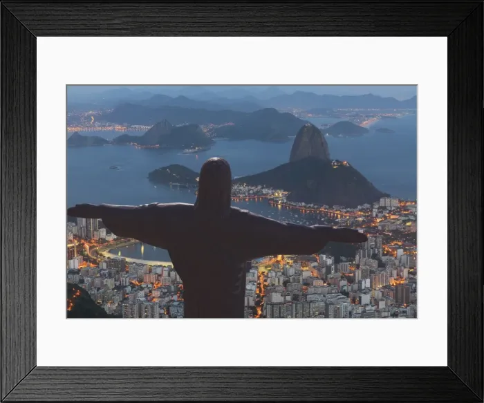 Framed Print : Statue of Christ the Redeemer, Corcovado, Rio de Janeiro, Brazil, South America Framed Print : Statue of Christ the Redeemer, Corcovado, Rio de Janeiro, Brazil, South America