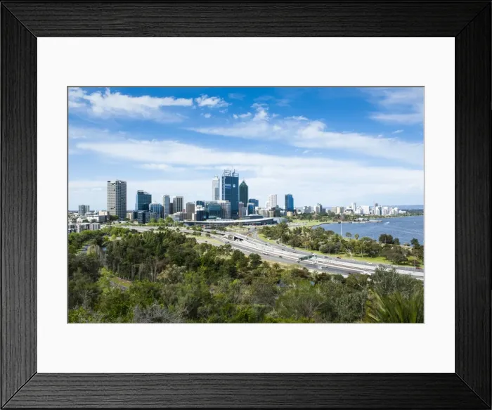 Framed Print : The skyline of Perth, Western Australia, Australia, Pacific Framed Print : The skyline of Perth, Western Australia, Australia, Pacific