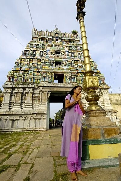 11123TNBL. Papanasham Perumal Temple, near Thanjavur, Tamil Nadu, India, Asia
