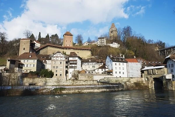 The 12th century Old Town, Fribourg, Switzerland, Europe
