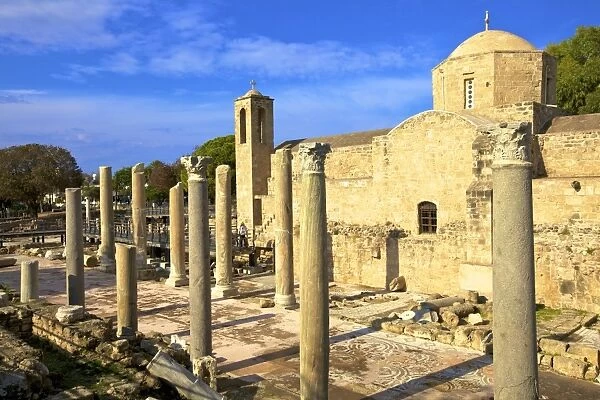 The 12th century Stone Church of Agia Kyriaki, Paphos, Cyprus, Eastern Mediterranean