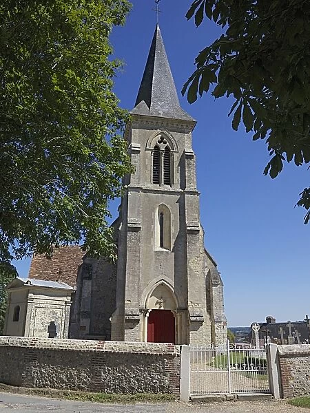 The 13th century Church, Pierrefitte en Auge, Calvados, Normandy, France, Europe