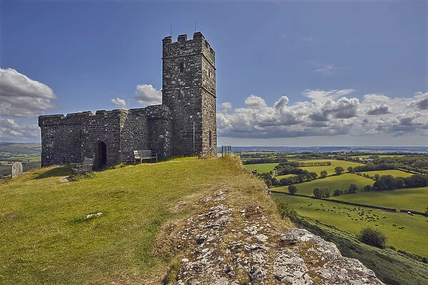 The 13th century St. Michaels Church, on the summit of Brent Tor, a major landmark