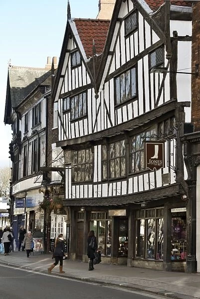 The 15th century half-timbered house of Sir Thomas Herbert Bart, Pavement, York, Yorkshire, England, United Kingdom, Europe