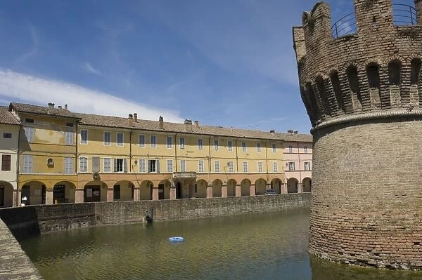 The 15th century moated Castle at Fontanellato, Emilia-Romagna, Italy, Europe