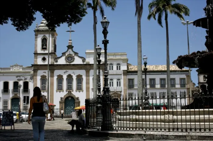 Framed Print : The 16 do novembro Square in the Pelourinho district, Salvador de Bahia Framed Print : The 16 do novembro Square in the Pelourinho district, Salvador de Bahia