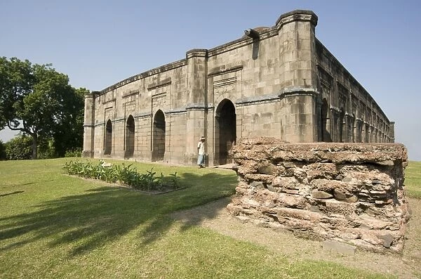 The 16th century Great Golden Mosque (Bara Darwaza) in Gaur, once one of Indias great cities
