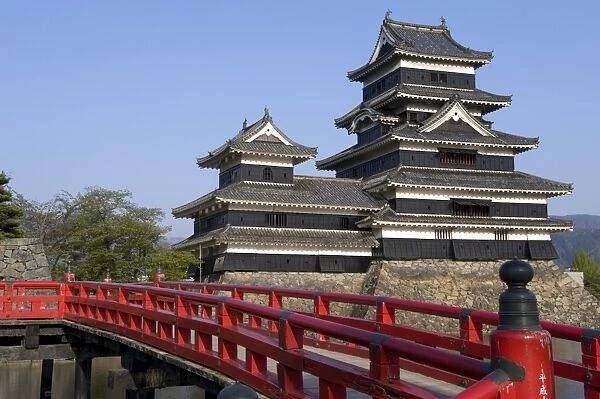 The 16th century Matsumoto Castle, mostly original construction and a National Treasure of Japan