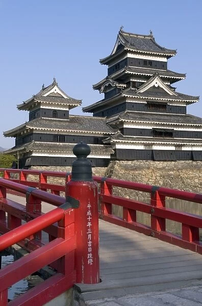 The 16th century Matsumoto Castle, mostly original construction and a National Treasure of Japan