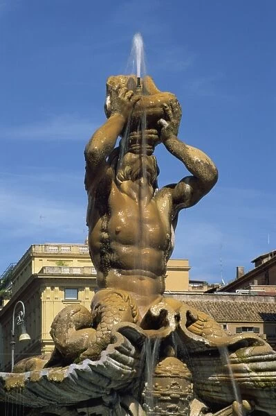 The 17th century Fontana del Tritone by Gian Lorenzo Bernini