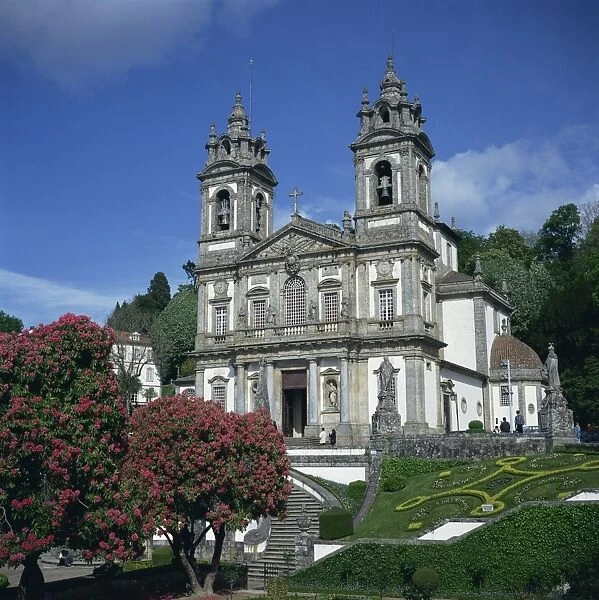 The 18th century Bom Jesus do Monte church in the city