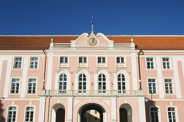The 18th century Parliament Building on Toompea Hill, Old Town, UNESCO World Heritage Site