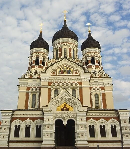 The 19th century Russian Orthodox Alexander Nevsky Cathedral on Toompea, Old Town, UNESCO World Heritage Site, Tallinn, Estonia, Baltic States