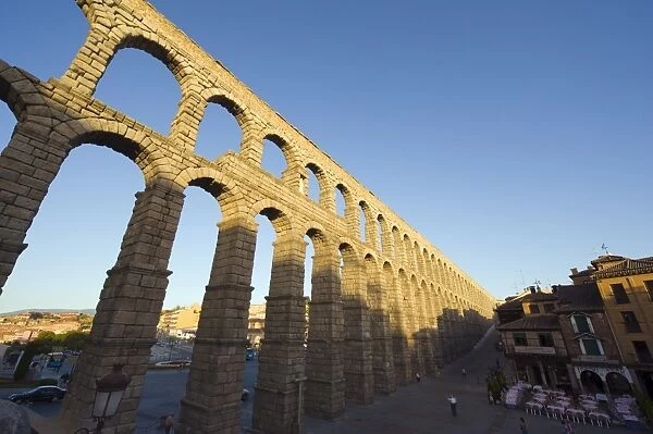 The 1st century Roman aqueduct, UNESCO World Heritage Site, Segovia, Madrid