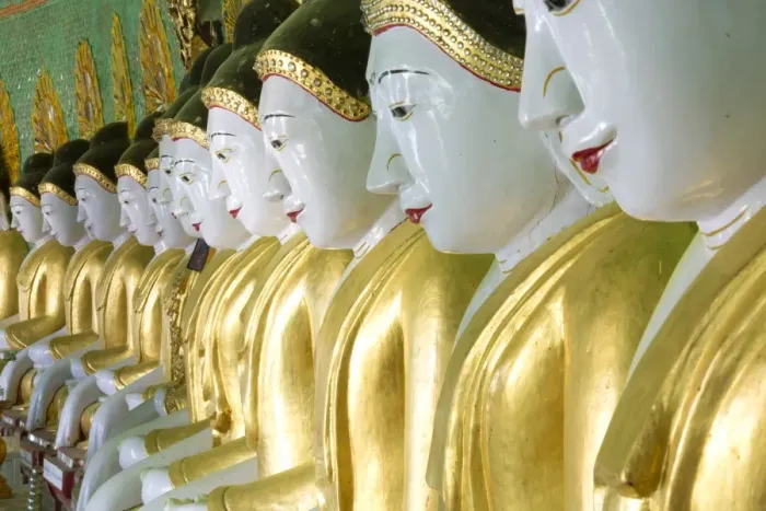 Framed Print : Some of the 45 Buddha images found at a crescent-shaped colonnade at Umin Thounzeh on Sagaing Hill, near Mandalay, Myanmar (Burma), Asia Framed Print : Some of the 45 Buddha images found at a crescent-shaped colonnade at Umin Thounzeh on Sagaing Hill, near Mandalay, Myanmar (Burma), Asia