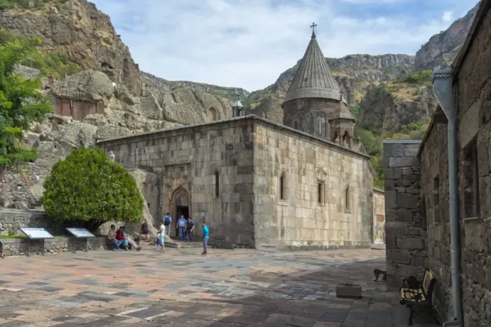 Framed Print : The 4th century Geghard Monastery, UNESCO World Heritage Site, Kotayk Province, Yerevan Framed Print : The 4th century Geghard Monastery, UNESCO World Heritage Site, Kotayk Province, Yerevan