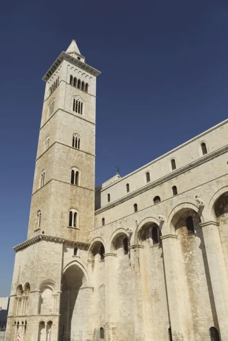 Framed Print : The 60m tall bell tower of the Cathedral of St. Nicholas the Pilgrim (San Nicola Framed Print : The 60m tall bell tower of the Cathedral of St. Nicholas the Pilgrim (San Nicola