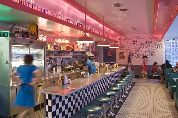 The 66 Diner along historic Route 66, Albuquerque, New Mexico, United States of America