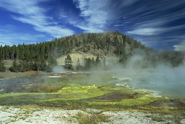 667-193. Midway Geyser Basin, Yellowstone National Park