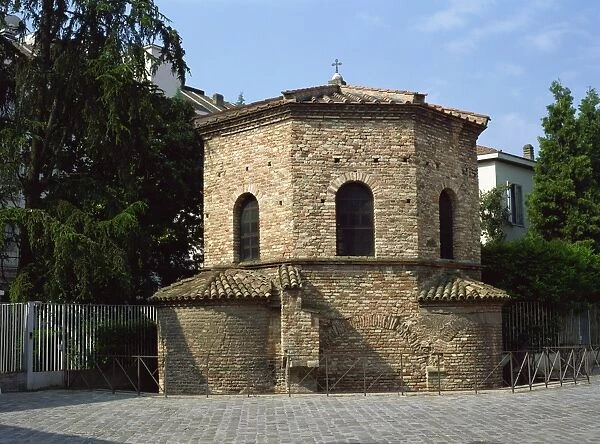 The 6th century Church of the Holy Spirit (Arian Baptistry), Ravenna, Emilia-Romagna