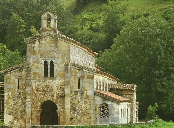 The 9th century church of San Salvador at Valdedios near Villaviciosa
