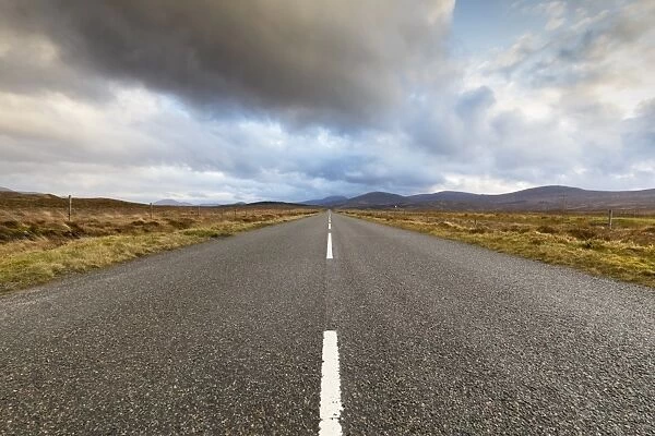 A859 road on the Isle of Lewis, Outer Hebrides, Scotland, United Kingdom, Europe