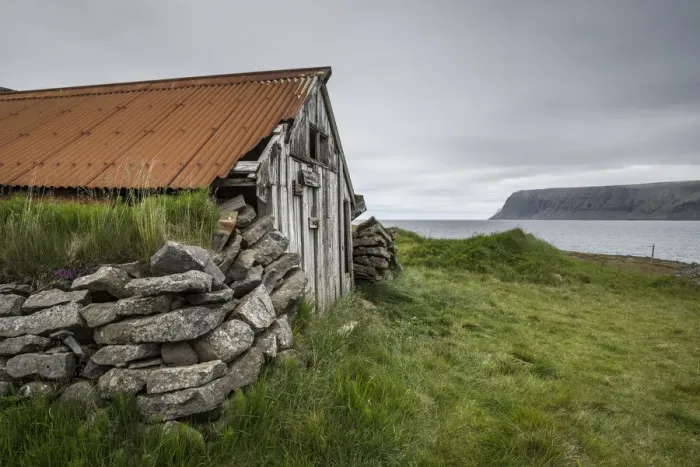 Framed Print : Abandoned farmhouse, Westfjords, Iceland, Polar Regions Framed Print : Abandoned farmhouse, Westfjords, Iceland, Polar Regions