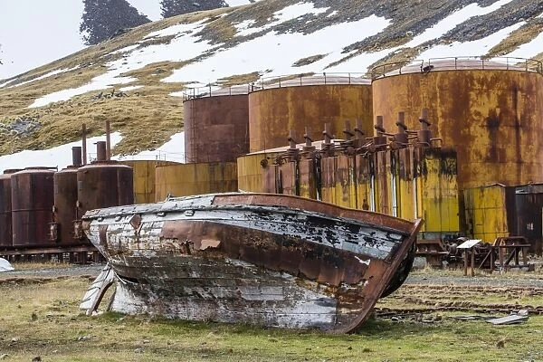 The abandoned Grytviken Whaling Station, South Georgia, South Atlantic Ocean, Polar Regions