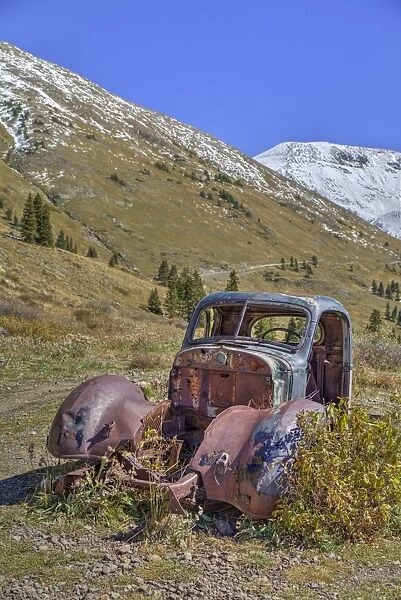 Abandoned truck, Animas Forks Mine ruins, Animas Forks, Colorado, United States of America