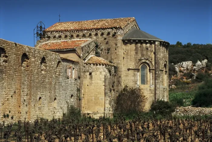 Framed Print : Abbey of Fontcaude, near Beziers, Languedoc Roussillon, France, Europe Framed Print : Abbey of Fontcaude, near Beziers, Languedoc Roussillon, France, Europe