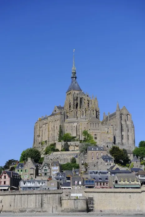 Framed Print : Abbey of Mont Saint-Michel, UNESCO World Heritage Site, Manche, Normandy, France, Europe