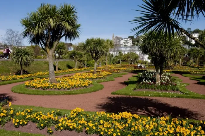 Framed Print : Abbey Park Gardens in spring, Torquay, Devon, England, United Kingdom, Europe Framed Print : Abbey Park Gardens in spring, Torquay, Devon, England, United Kingdom, Europe