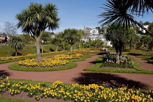 Abbey Park Gardens in spring, Torquay, Devon, England, United Kingdom, Europe