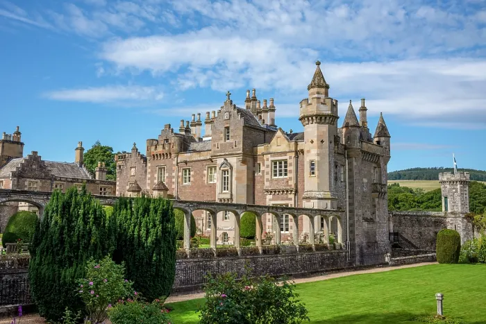 Framed Print : Abbotsford, the ornate home of the 19th century novelist Sir Walter Scott, Melrose, Scotland, United Kingdom