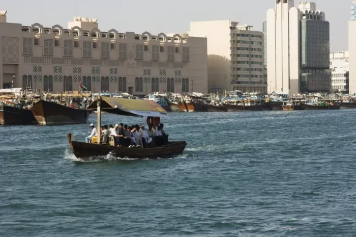Framed Print : An abra (ferry) crossing Dubai Creek Framed Print : An abra (ferry) crossing Dubai Creek