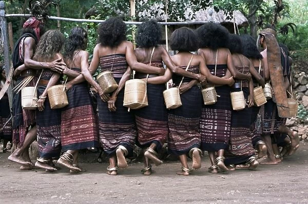Abui tribal warrior dance