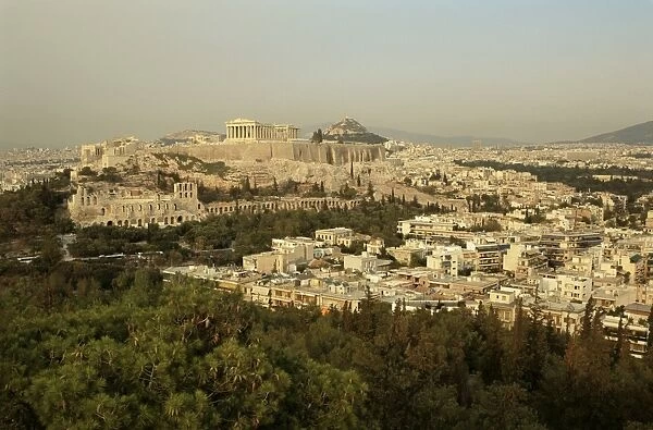The Acropolis from the hill of Pnyx