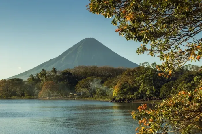 Framed Print : Active Concepcion Volcano seen from Merida in the islands Southeast, Merida, Volcan Maderas, Omotepe Island, Lake Nicaragua, Nicaragua, Central America Framed Print : Active Concepcion Volcano seen from Merida in the islands Southeast, Merida, Volcan Maderas, Omotepe Island, Lake Nicaragua, Nicaragua, Central America