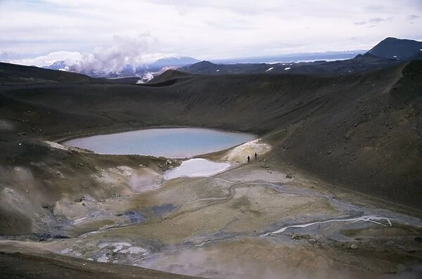 Active volcanic and geothermal region