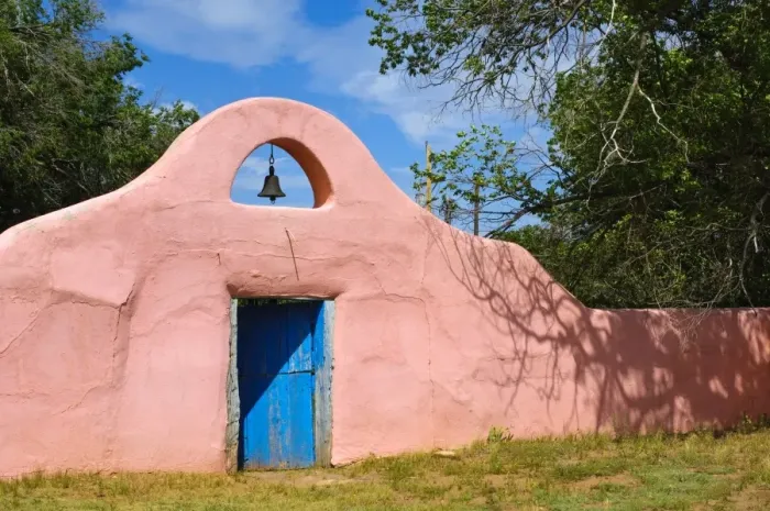 Framed Print : Adobe entrance and doorway, New Mexico, United States of America, North America Framed Print : Adobe entrance and doorway, New Mexico, United States of America, North America