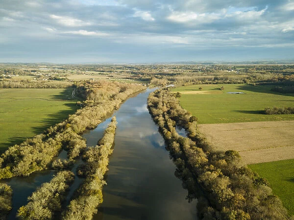 Adour River, Les Landes, Nouvelle-Aquitaine, France, Europe