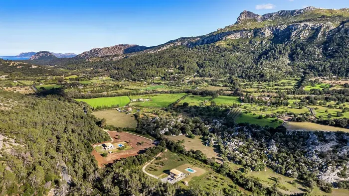 Framed Print : Aerial of the beautiful valley behind Pollenca, Mallorca, Balearic islands, Spain, Mediterranean, Europe Framed Print : Aerial of the beautiful valley behind Pollenca, Mallorca, Balearic islands, Spain, Mediterranean, Europe